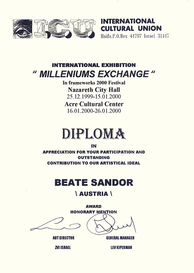ICU diploma • Beate Sandor